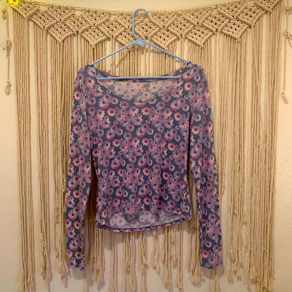 Floral long sleeve top